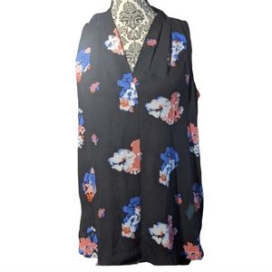Vince Camuto Sheer Floral Sleeveless Blouse, Small